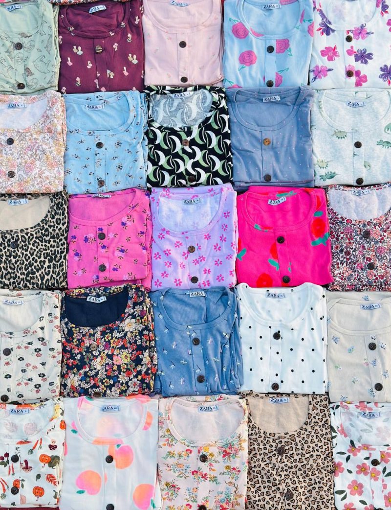 ست تیشرت و‌شلوار zara عمده (پک 6 عددی)