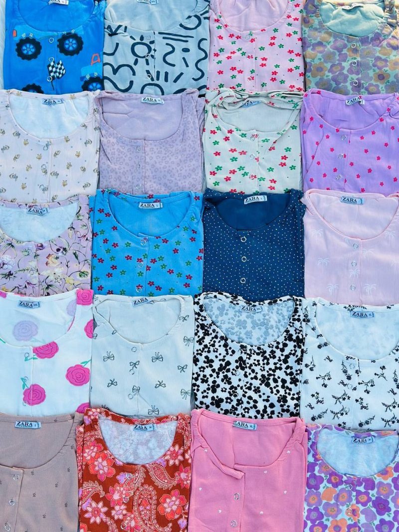 کراپ ZARA یقه ۳ دکمه عمده (پک 6 عددی)