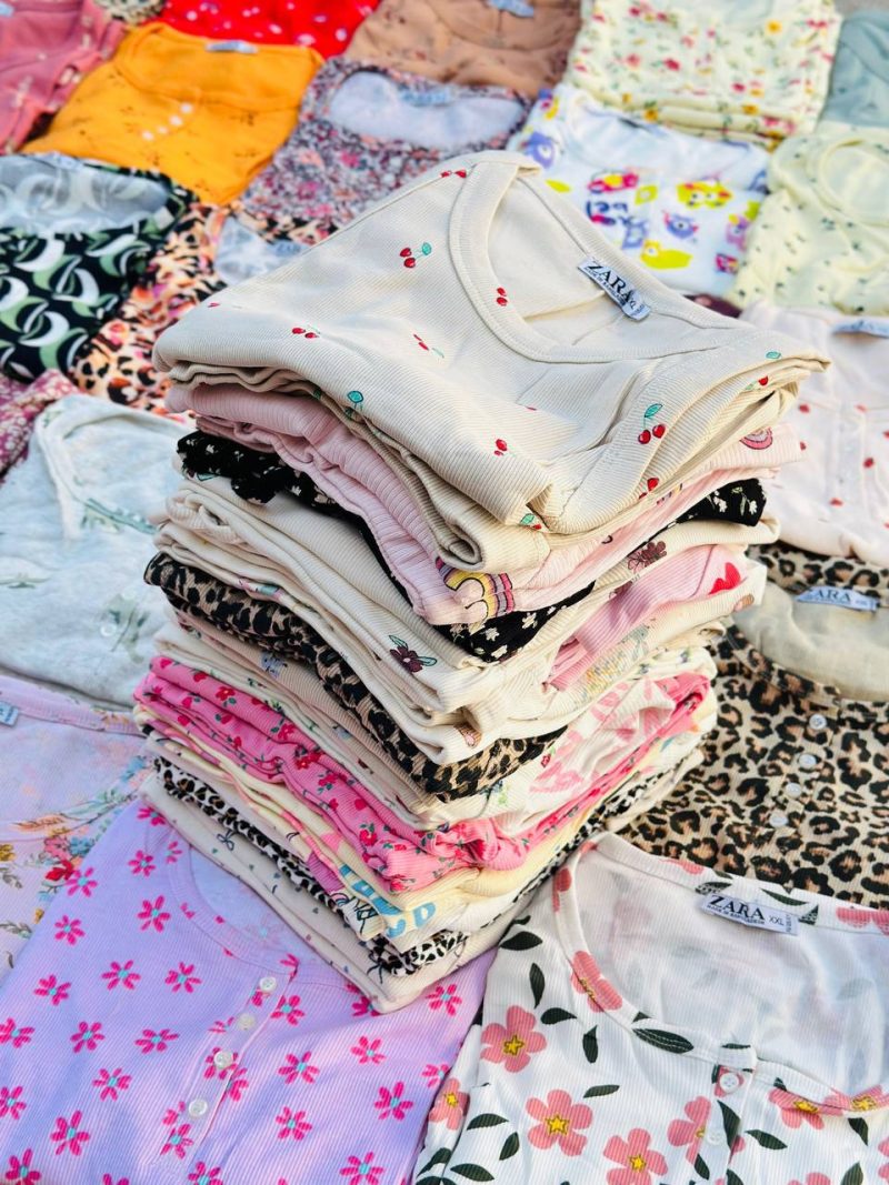 ست کراپ شورتک ZARA عمده (پک 6 عددی)