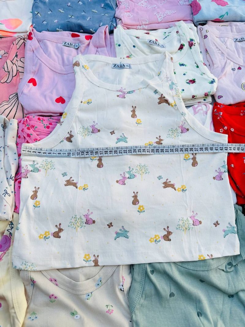 ست کراپ شورتک ZARA عمده (پک 6 عددی)