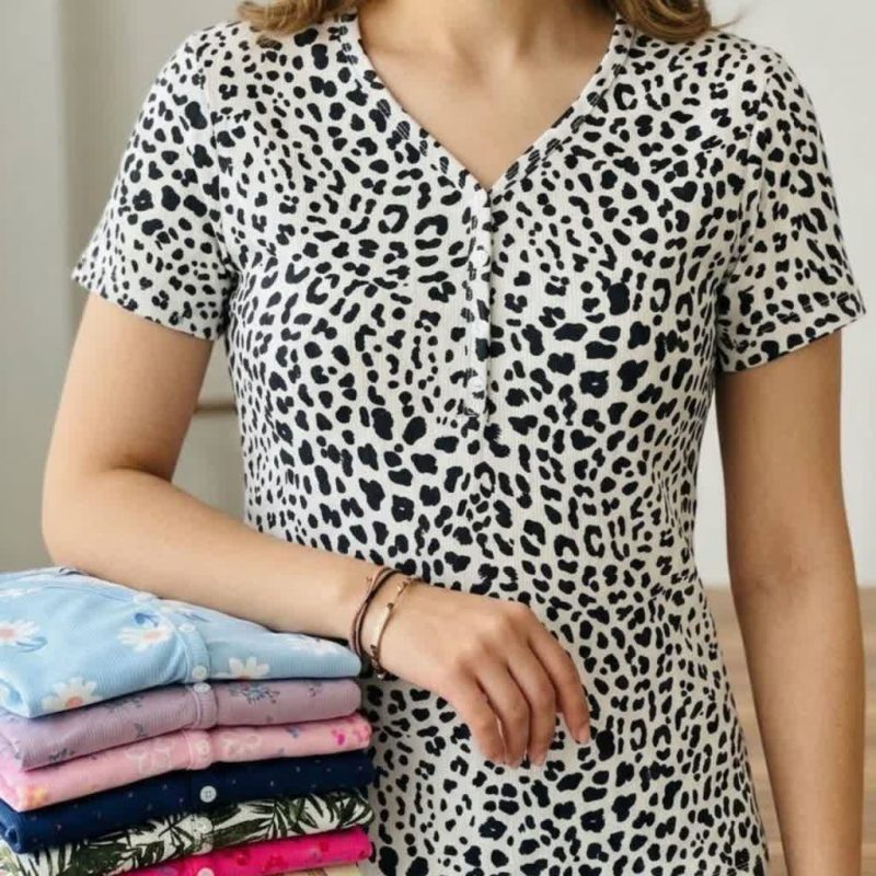 تیشرت یقه هفت ZARA عمده (پک 6 عددی)