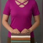 تیشرت یقه ضبدر عمده (پک 6 عددی)