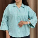 شومیز یقه هفت تک جیب عمده (پک 5 عددی)