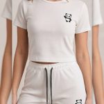 ست کراپ و شورتک استیکری عمده (پک 6 عددی)