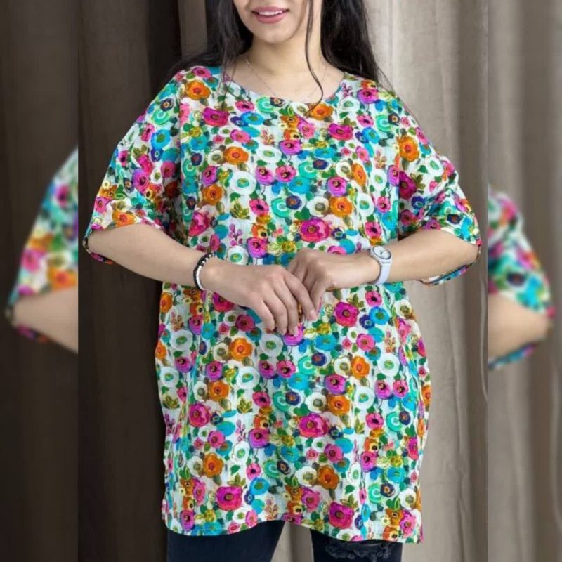 تیشرت بیگ سایز پریا عمده (پک 4 عددی)