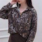 شومیز جلو گره پلنگی عمده (پک 4 عددی)
