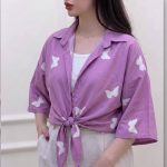 شومیز جلو گره پروانه عمده (پک 4 عددی)