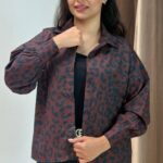 شومیز باکسی پلنگی عمده (پک 4 عددی)