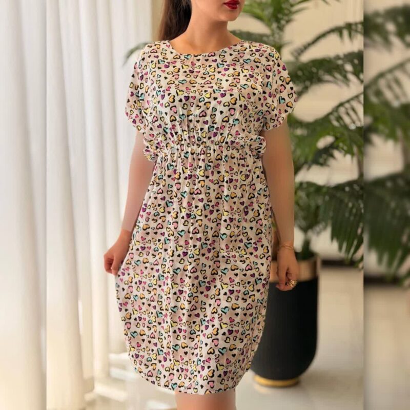 پیراهن بلند زیبای رز عمده (پک 4 عددی)