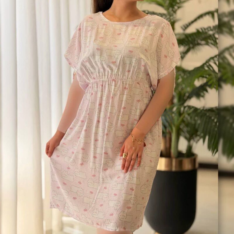 پیراهن بلند زیبای رز عمده (پک 4 عددی)