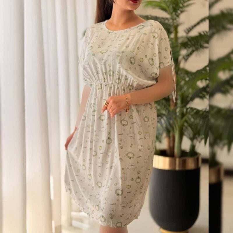 پیراهن بلند زیبای رز عمده (پک 4 عددی)
