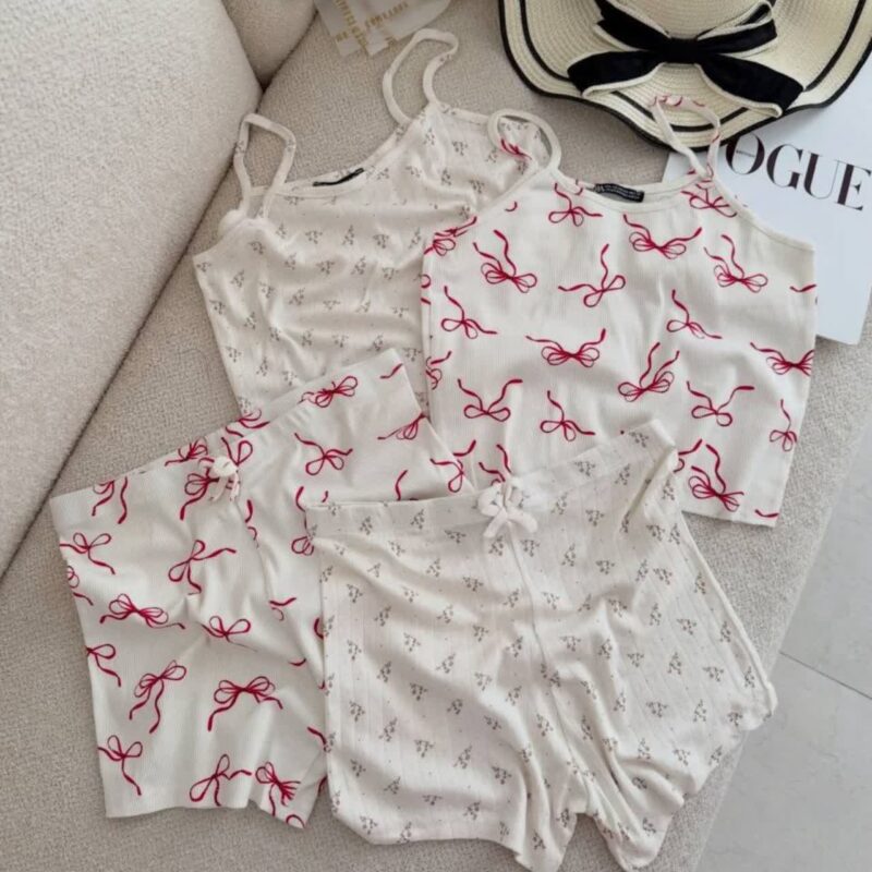 ست تاپ شورتک ZARA عمده (پک 6 عددی)