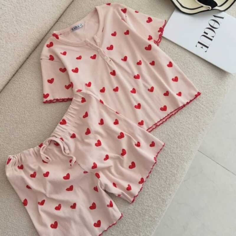 ست کراپ و شورتک zara عمده (پک 6 عددی)