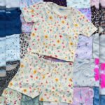 ست کراپ و  شورتک ZARA عمده (پک 6 عددی)