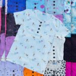 تیشرت یقه گرد ZARA دکمه چوبی عمده (پک 6 عددی)