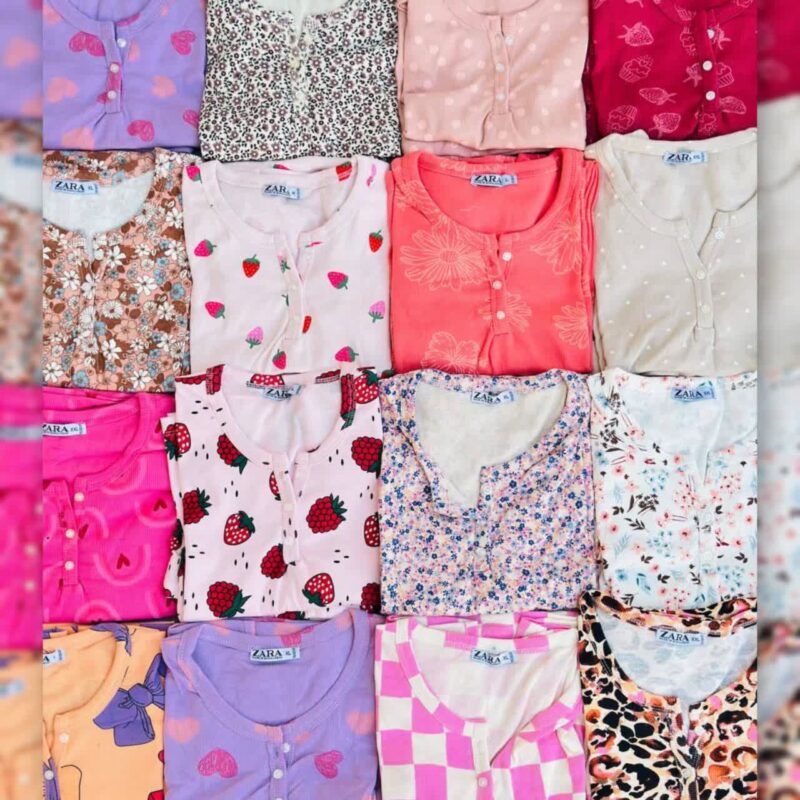 ست کراپ و شورتک zara عمده (پک 6 عددی)
