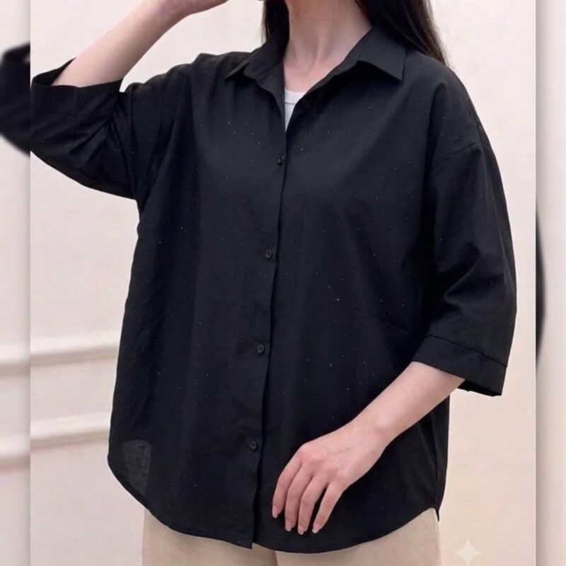 شومیز محرمی نگینی قد ۷۰ عمده (پک 6 عددی)