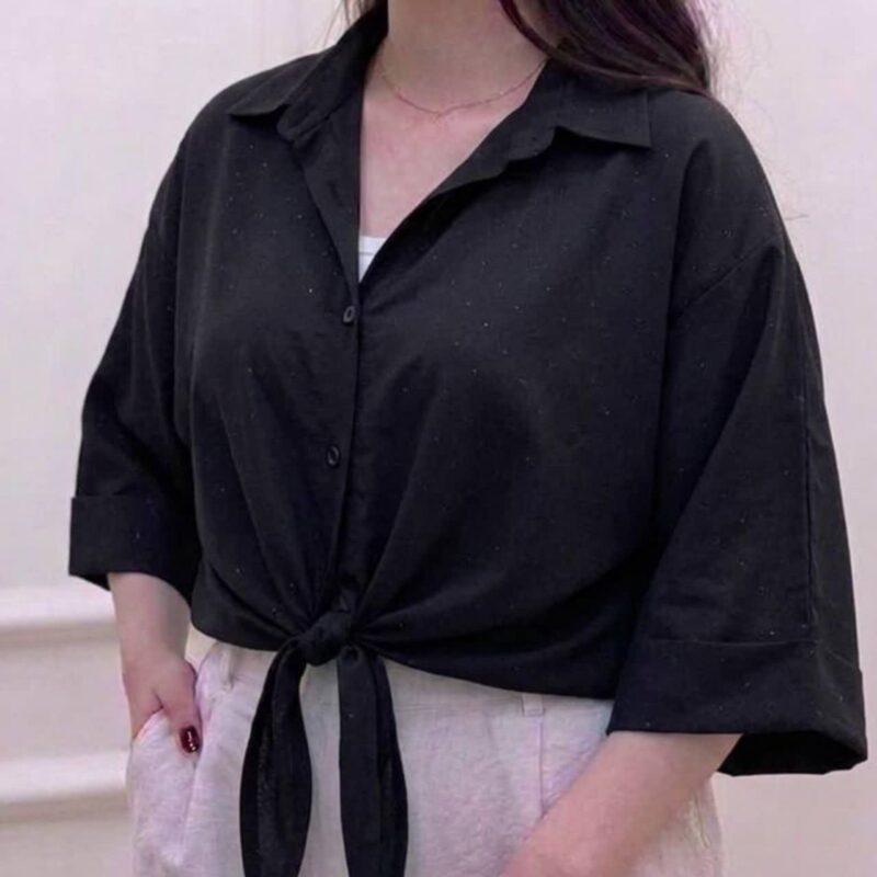 شومیز محرمی جلو گره ای عمده (پک 6 عددی)