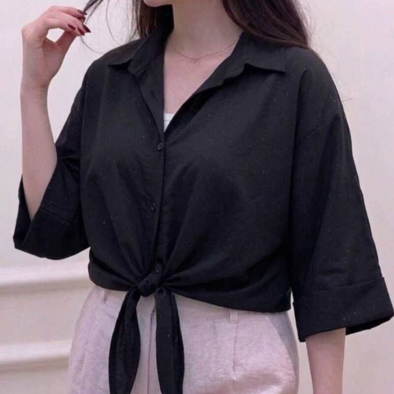 شومیز محرمی جلو گره ای عمده (پک 6 عددی)