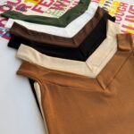 تاپ یقه خشتی پرفروش (پک 6 عددی)