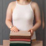 تاپ بندی یقه گرد النا عمده (پک 6 عددی)