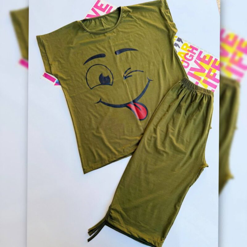 ست تاپ و شلوارک قواره دار عمده (پک 6 عددی)