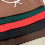 کراپ تیشرت یقه پاپیون (پک 6 عددی)