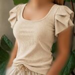 تاپ عروسکی یقه خشتی (پک 6 عددی)