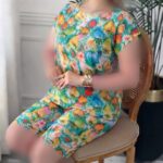 ست نیم استین و شلوارک نازنین (پک 3 عددی)