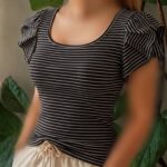 تاپ یقه خشتی عروسکی عمده (پک 6 عددی)