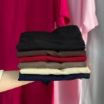 بلوز بیسیک یقه ۵ سانت عمده (پک 6 عددی)