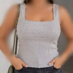 تاپ جلو دوخت یقه خشتی (پک 4 عددی)