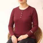 بلوز سر استین گلدوزی ۴ دکمه عمده  (پک 5 عددی)
