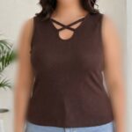 تاپ قواره دار یقه ضربدری عمده (پک 6 عددی)
