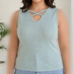 تاپ قواره دار یقه ضربدری عمده (پک 6 عددی)